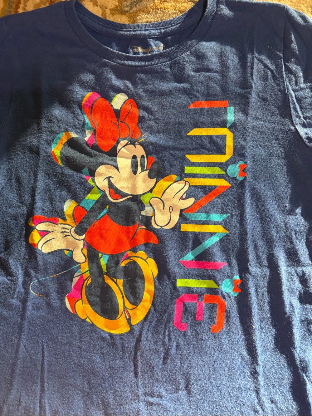 Disney Navy Minnie Mouse Multicolor Graphic Tee